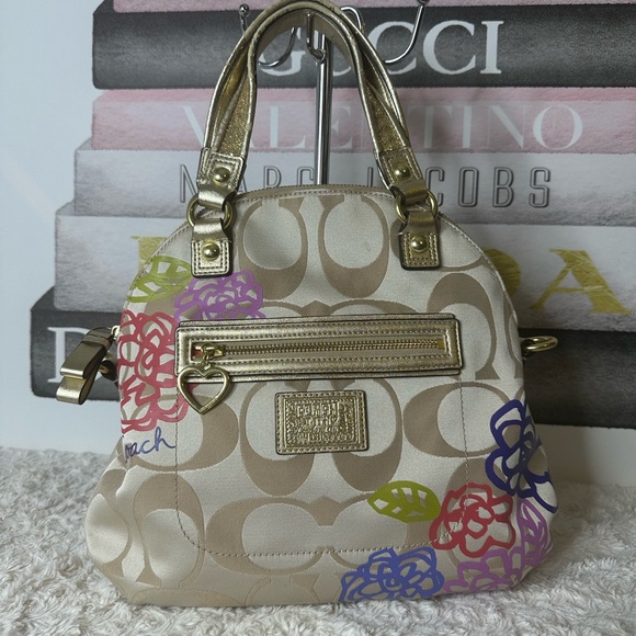 Coach Signature Poppy Daisy Applique Floral - Picture 1 of 8
